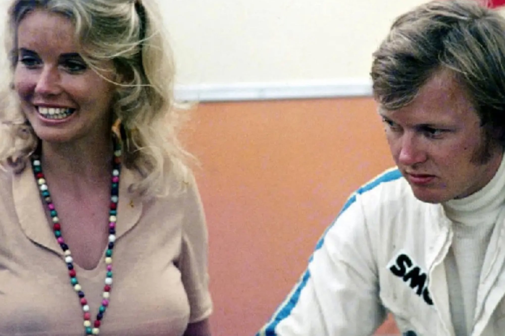 Ronnie Peterson con su mujer, Barbro Christina Edvardsson