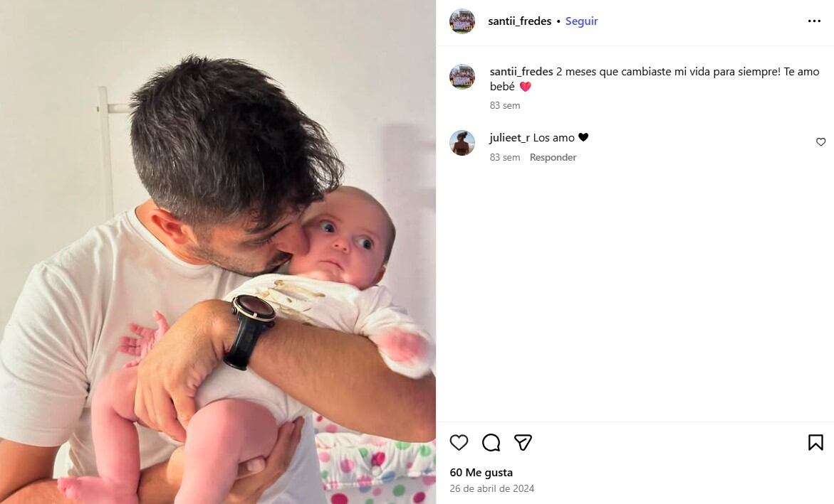 Santiago Fredes y su hija Feli