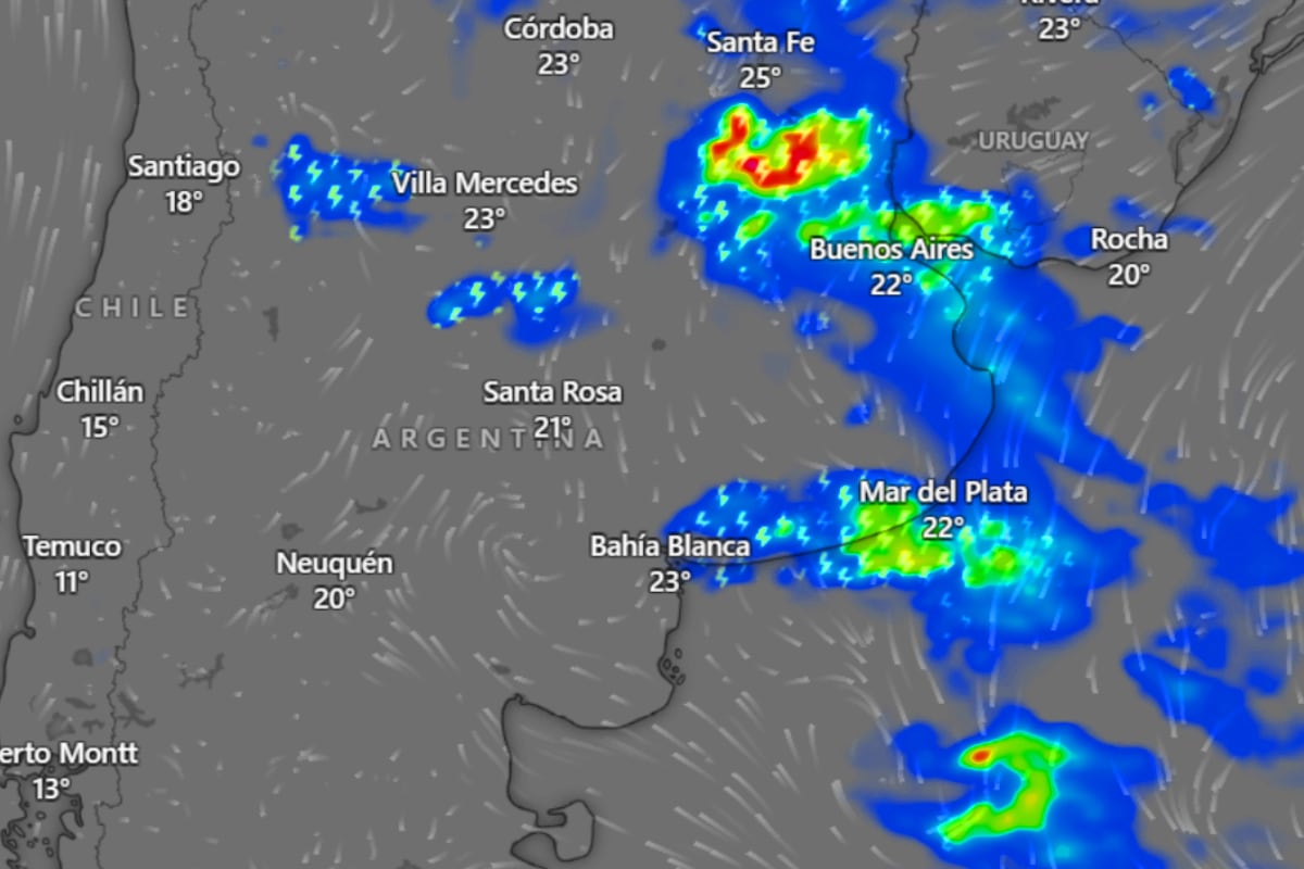 Nublado, inestable y con tormentas: así estará el clima este domingo, según el último informe del SMN