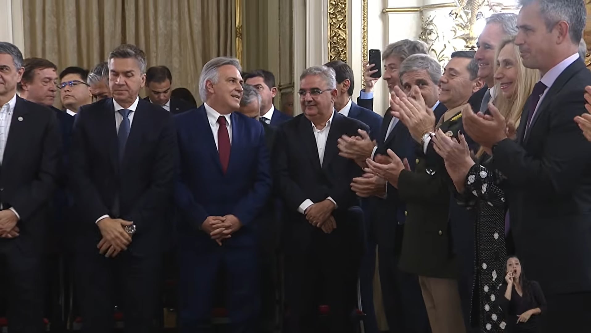 Los gobernadores, en la jura de Santilli