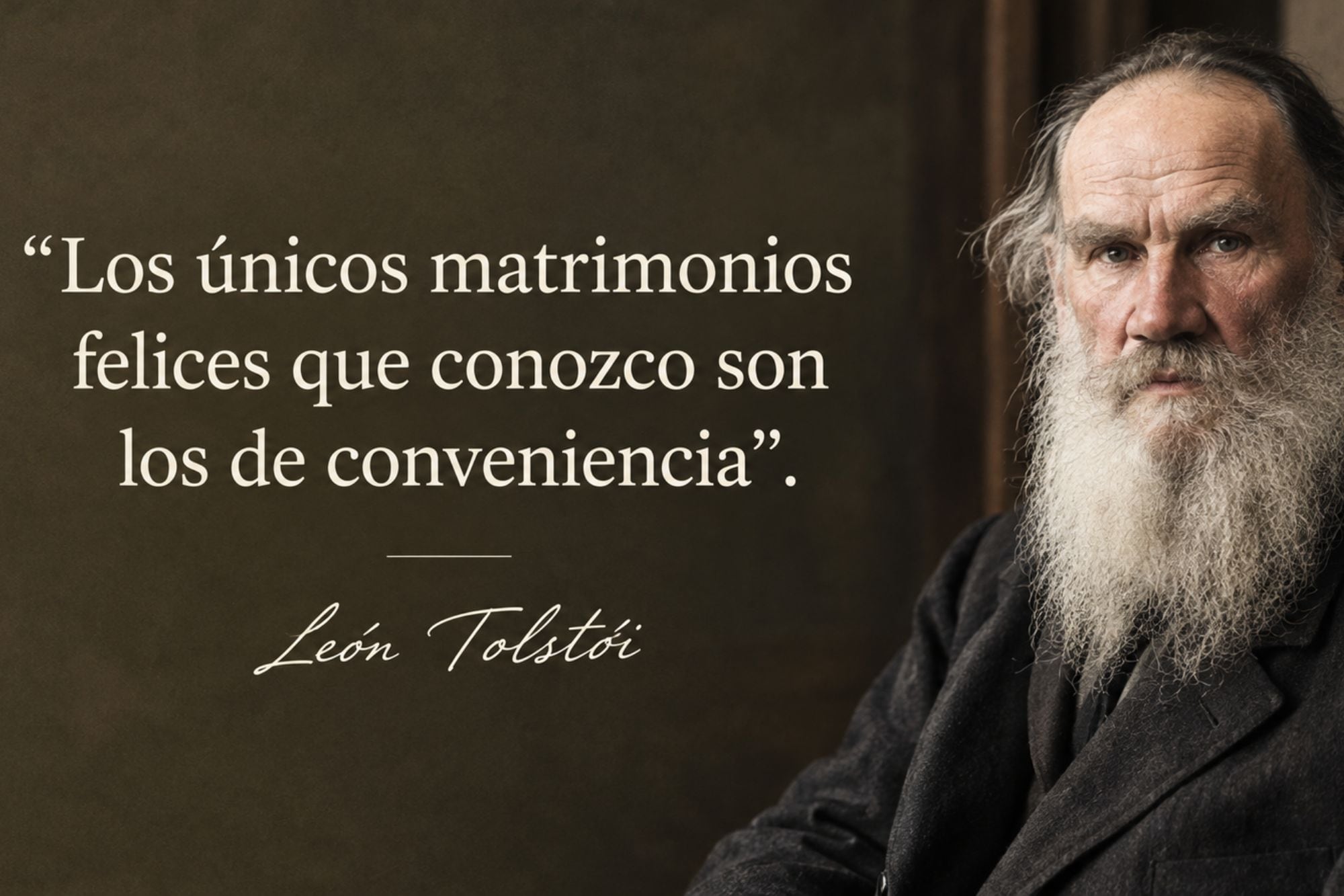 Las palabras de León Tolstói se mantienen vigentes en pleno 2026