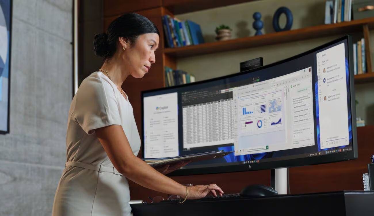 HP presentó un monitor corporativo de 49 pulgadas de ancho