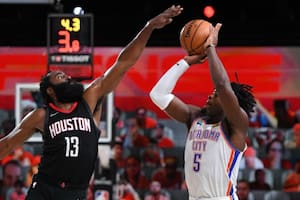 NBA. La revancha de Harden: "tapón a lo Ginóbili" para un triunfo dramático