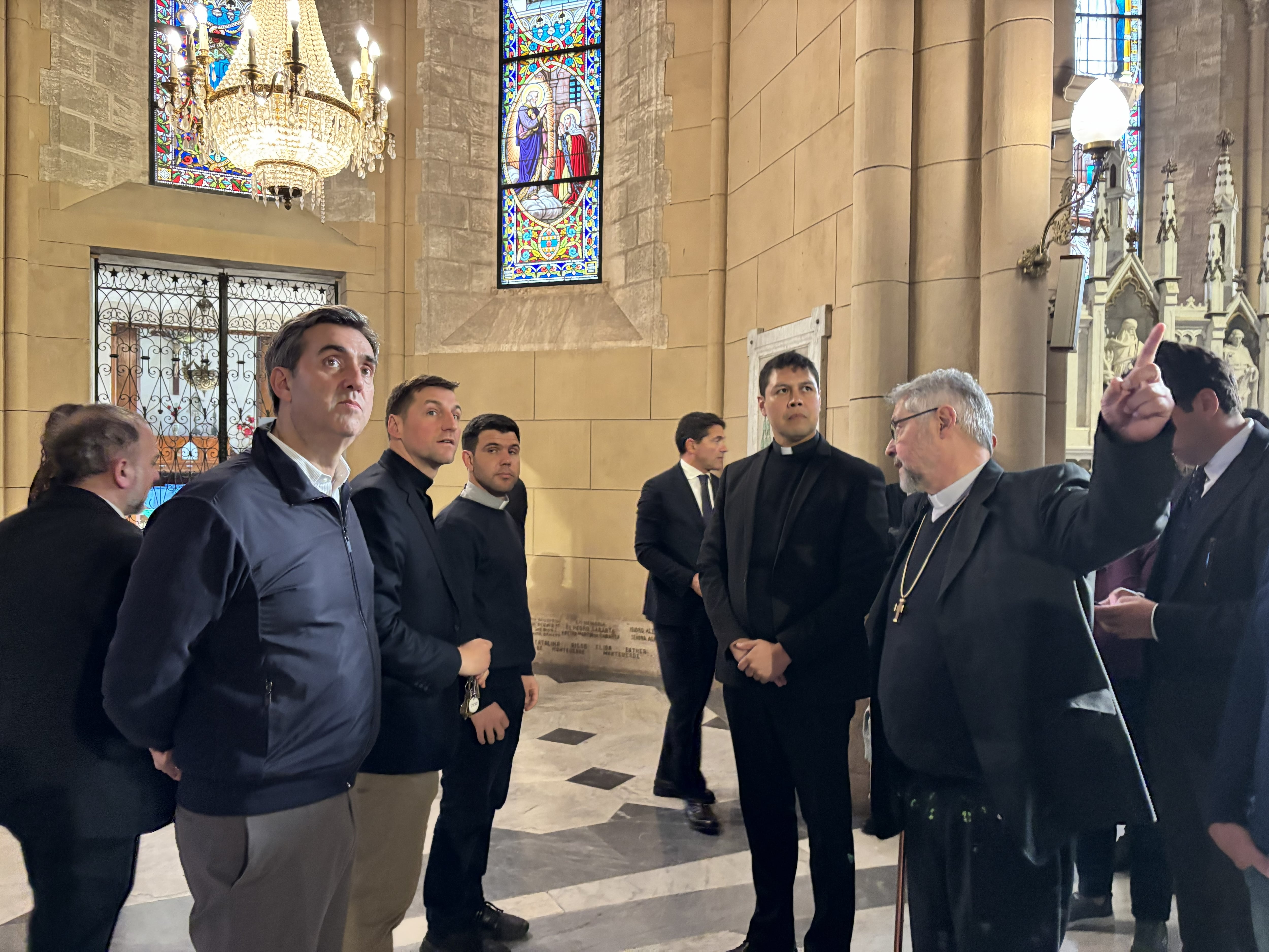 El intendente de Luján, Leonardo Boto y el Arzobispo de Mercedes Luján, Jorge Scheining