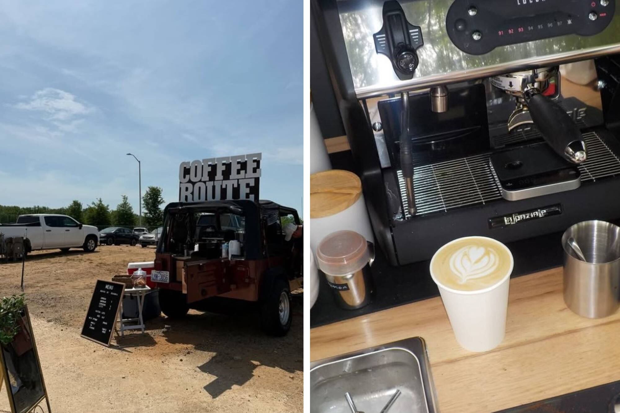 La joven prepara café de especialidad en su emprendimiento