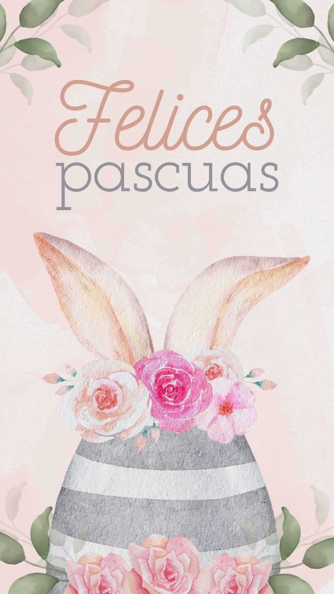 Diseño gratis de tarjeta de Pascuas para regalar