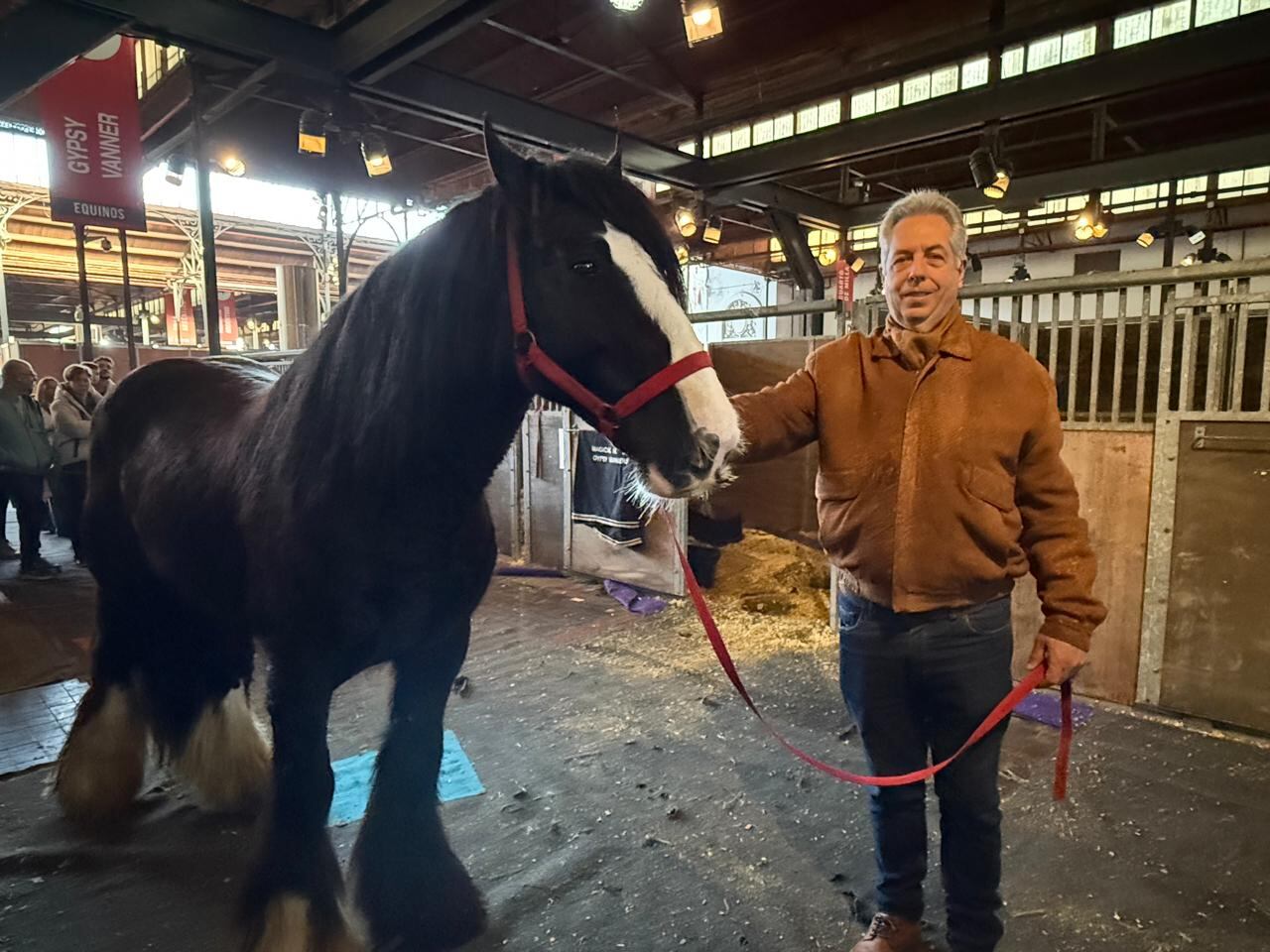 Rodolfo Poliszczuk, adiestrador especializado en caballos de tiro, fue quien se encargó del entrenamiento de los primeros ejemplares nacidos en la Argentina