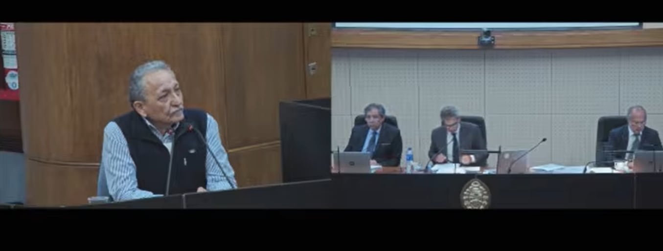 Centeno, durante su indagatoria