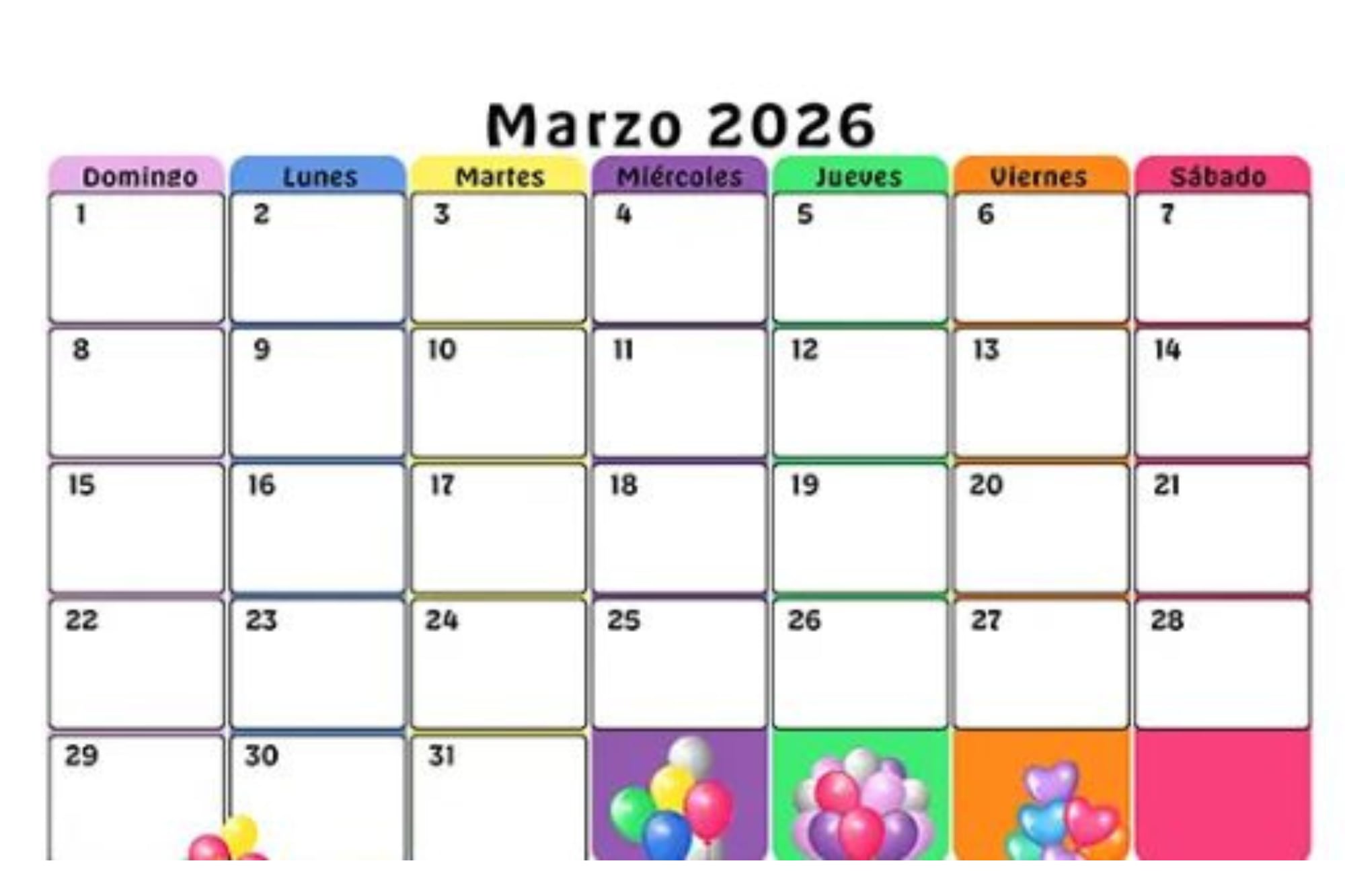 Marzo, en papel