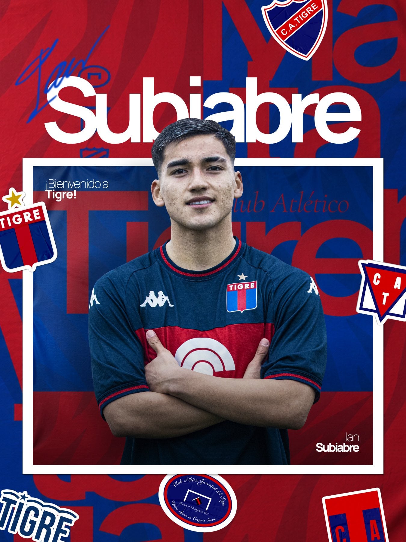 Ian Subiabre ya fue oficializado como nuevo jugador de Tigre