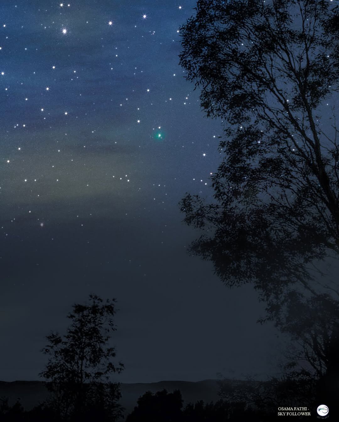 El astrofotógrafo logró interceptar con su cámara al 3I/ATLAS en el cielo más limpio de Egipto en plena temporada invernal