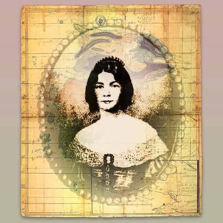 El retrato más conocido de María Sáez de Vernet, autora de Diario de Malvinas en 1829