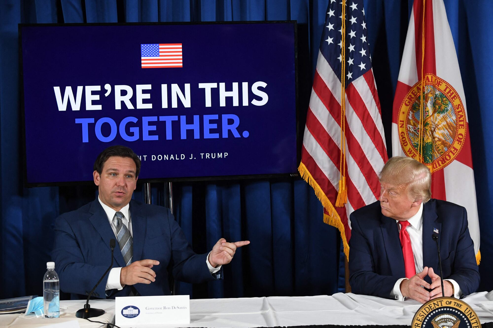 El guiño de DeSantis a Trump que genera polémica en Miami: un terreno de US$67 millones para una biblioteca presidencial