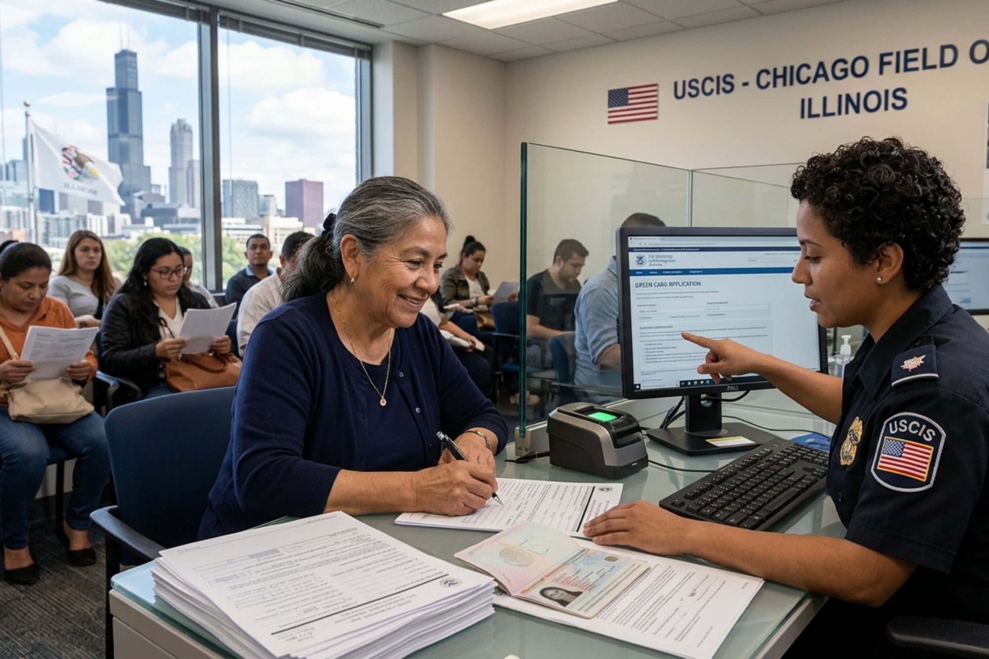 Para migrantes en Illinois: la regla del Uscis para reemplazar la tarjeta de residente permanente en 2026