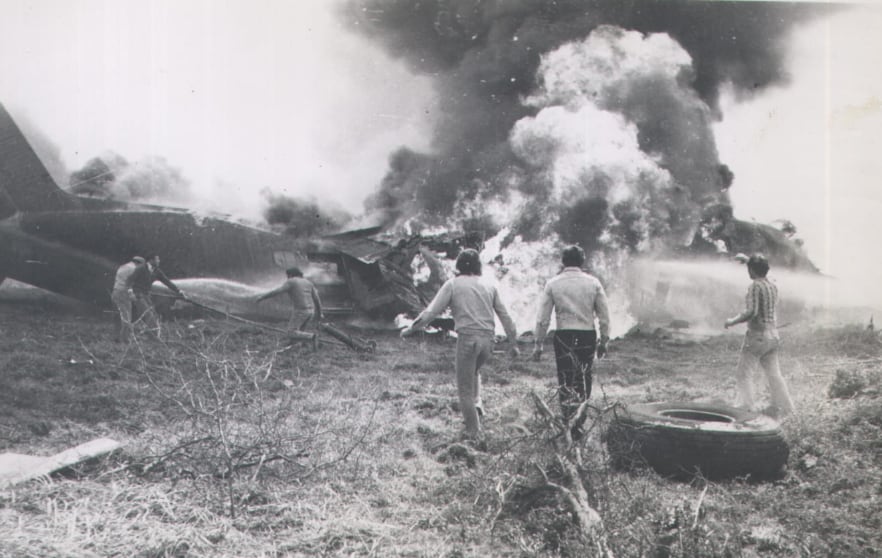 El Hércules C-130 TC-62 fue atacado por Montoneros durante el despegue en Tucumán, el 28 de agosto de 1975, en lo que el grupo guerrillero llamó