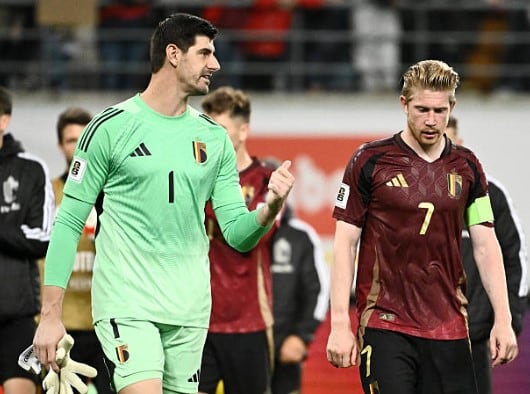 Kevin De Bruyne (derecha) y Thibaut Courtois (izquierda) eran amigos hasta que una infidelidad los separó (Foto: Getty Images)