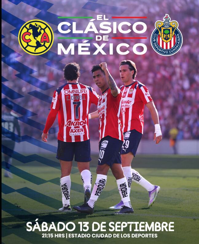 El partido arrancará a las 23.15 hs, hora del Este de Estados Unidos (Captura de pantalla X/@Chivas)