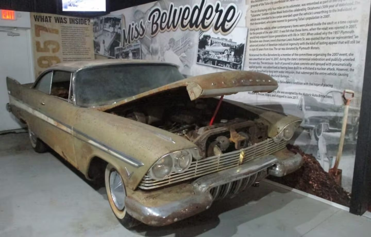 El vehículo fue donado por sus dueños y se encuentra actualmente exhibido en un museo de la ciudad