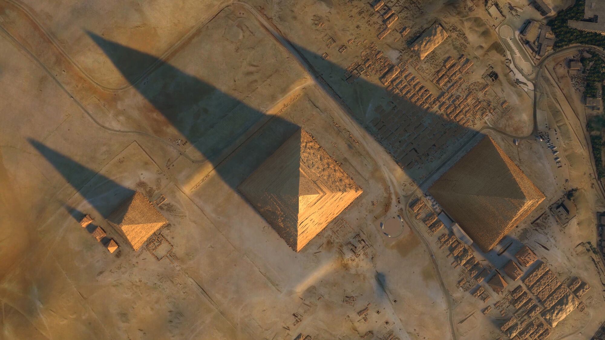Las pirámides de Giza se edificaron gracias al transporte de materiales por un ramal del Nilo que ya no existe