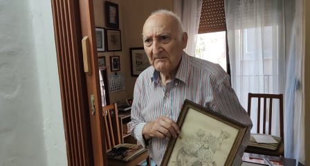 El artista catalán conserva a los 100 años una rutina que repite desde joven (Foto: Captura La Vanguardia)