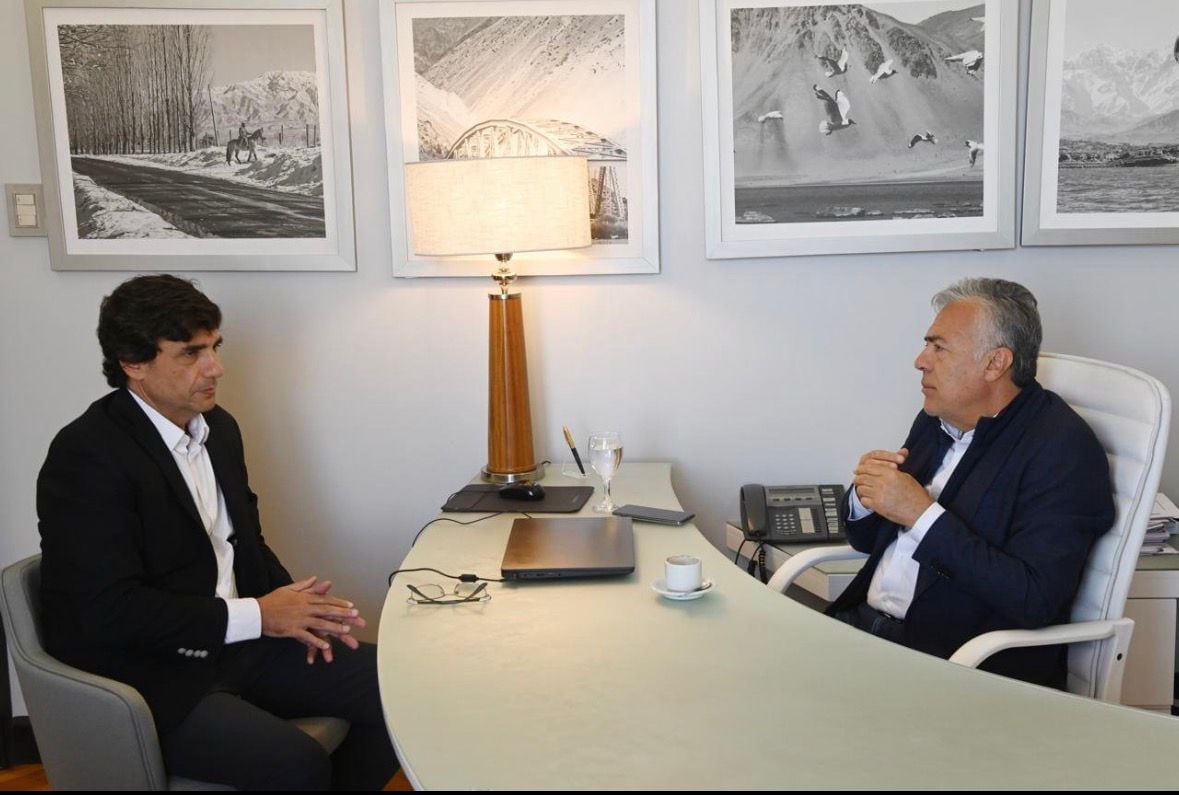 Hernán Lacunza se reunió con Alfredo Cornejo en el inicio de su recorrida por el país de cara a las elecciones de 2027