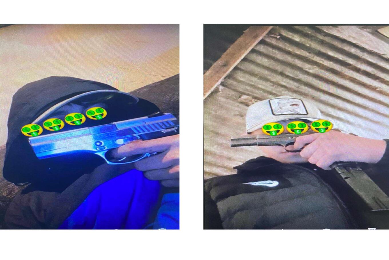 La ostentación de las armas en las redes sociales de los integrantes de la organziación criminal