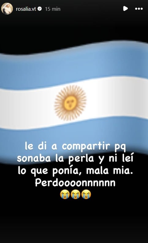 El descargo de Rosalía