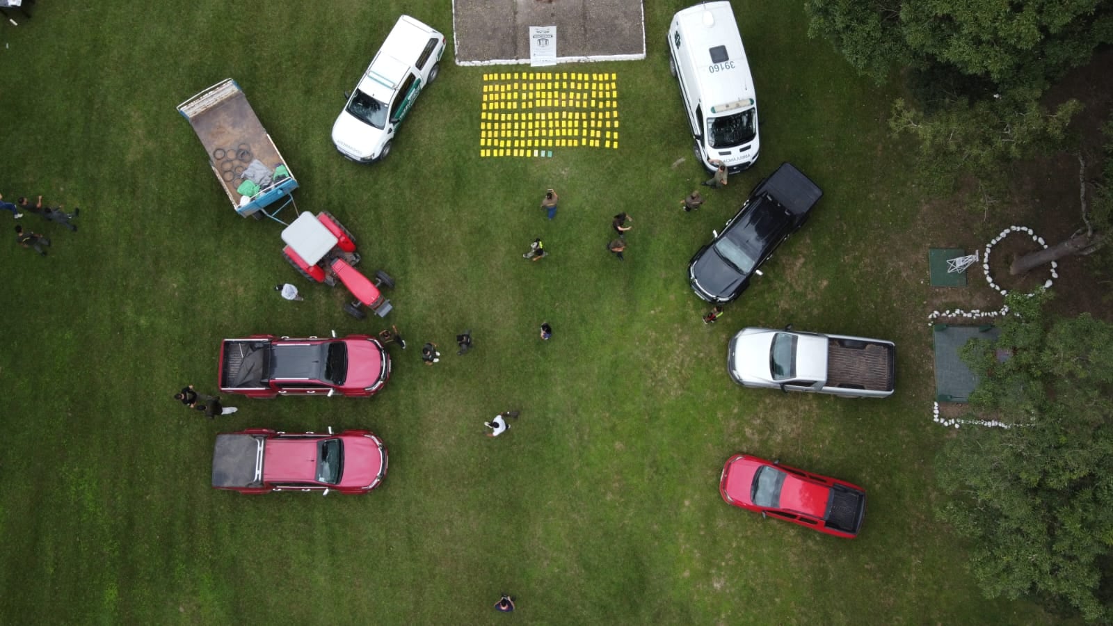 La droga incautada en Colonia Santa Rosa, Salta