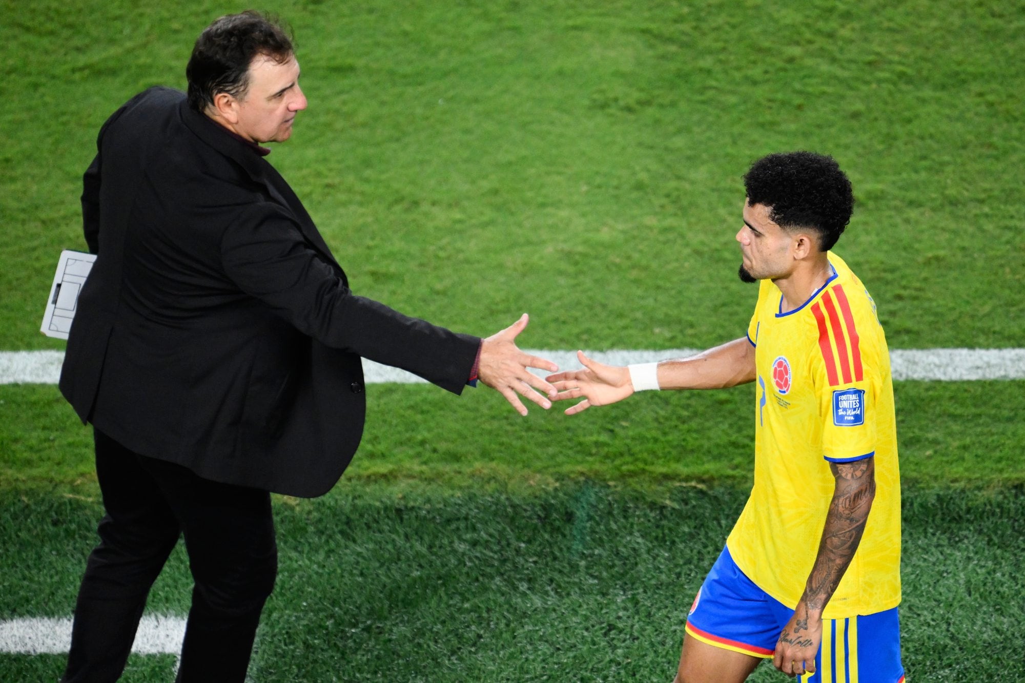 Colombia vs. Suiza, aquel último rival del fatídico Mundial 94: el sueño cafetero y el dilema de Lorenzo con Quintero 11 Luis Diaz, una de las estrellas del plantel cafetero de Lorenzo (AP Photo/)