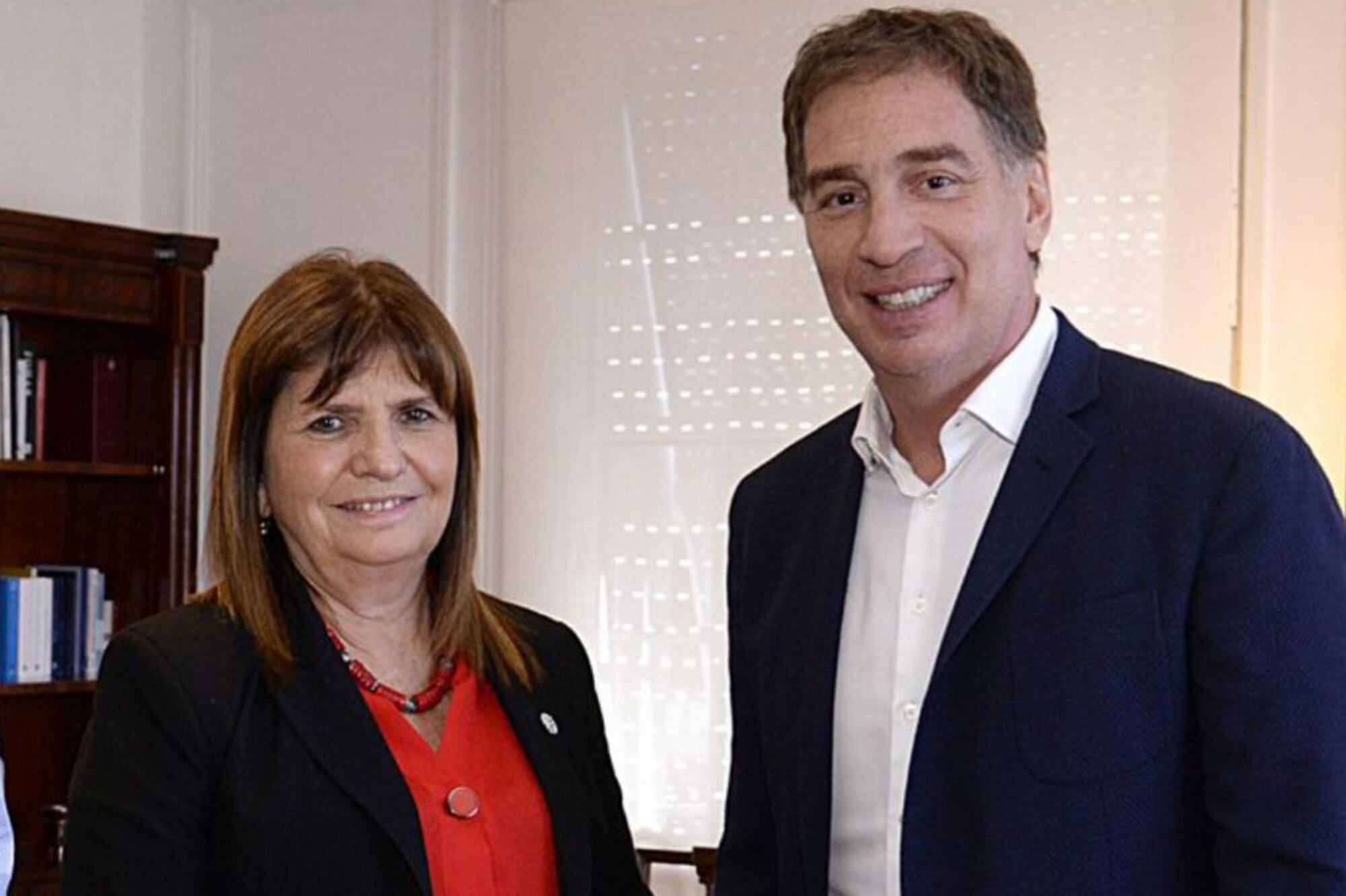 Patricia Bullrich y Diego Santilli