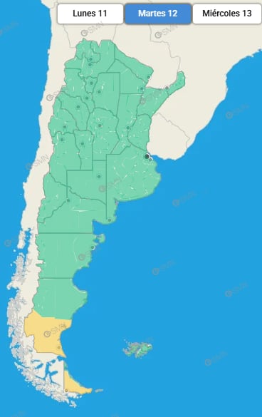 La Patagonia se verá afectada por intensas ráfagas