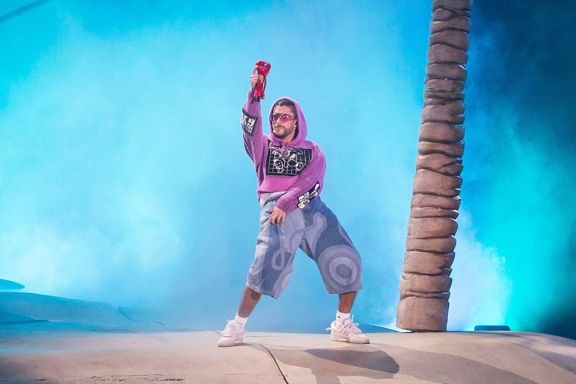 Bad Bunny, en el primero de los conciertos realizó en el estadio Vélez en noviembre de 2022