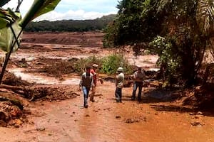 En fotos: el colapso de un dique en Brasil