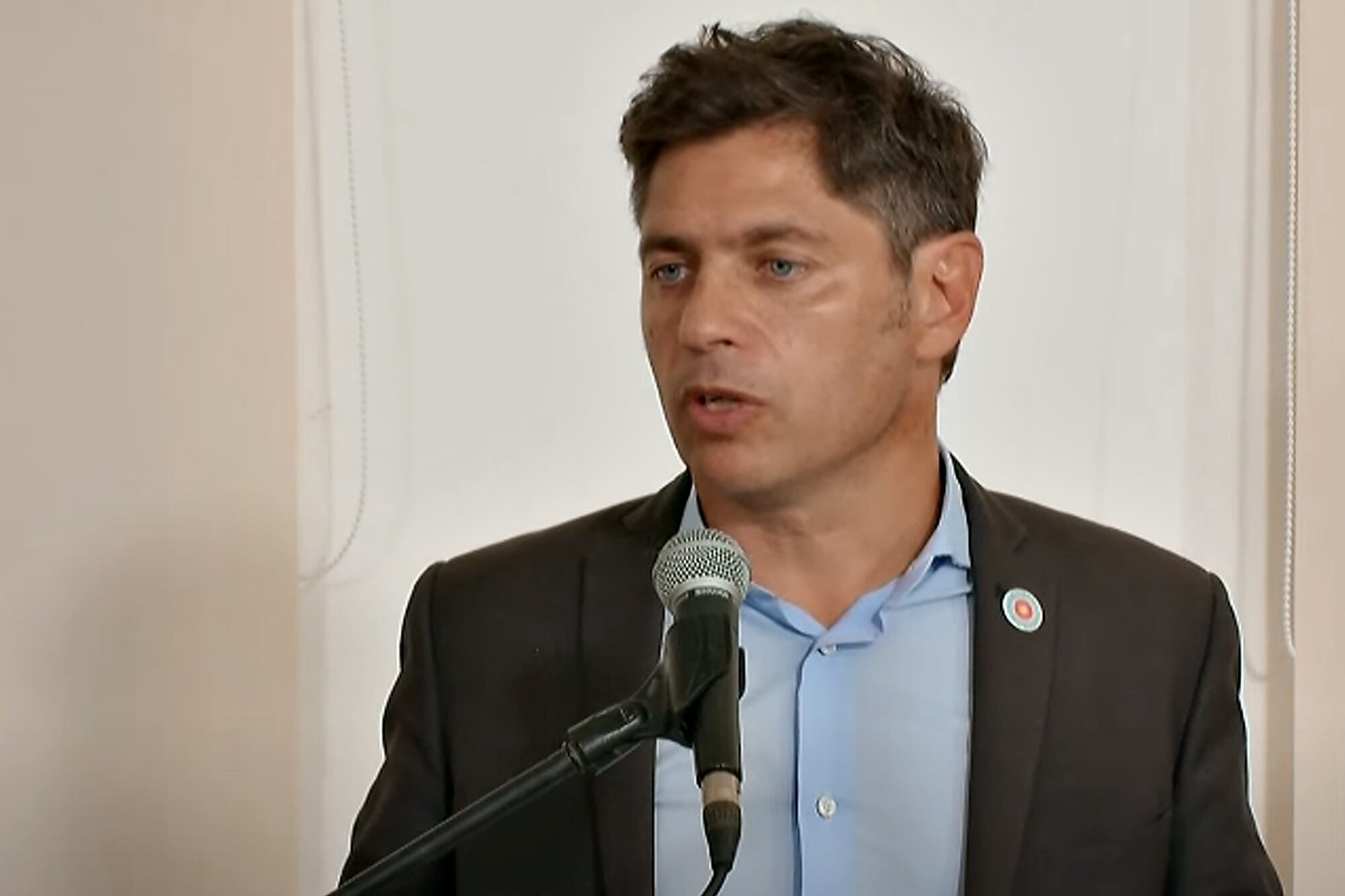 El gobernador Axel Kicillof