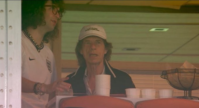 El líder de los Rolling Stones no quiso perderse los 4tos de final (Foto: X)