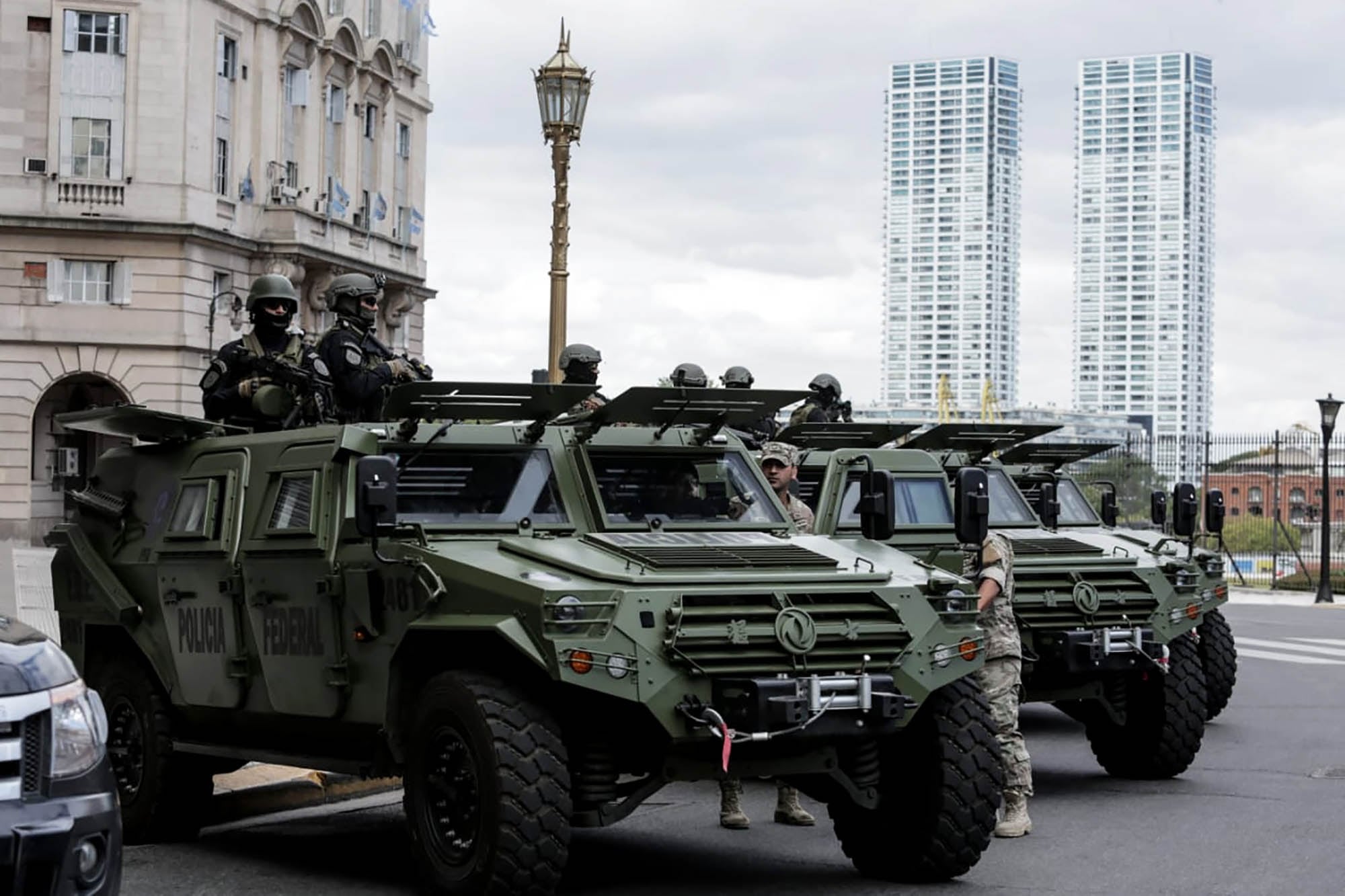 Máxima seguridad en los alrededores de la Casa Rosada