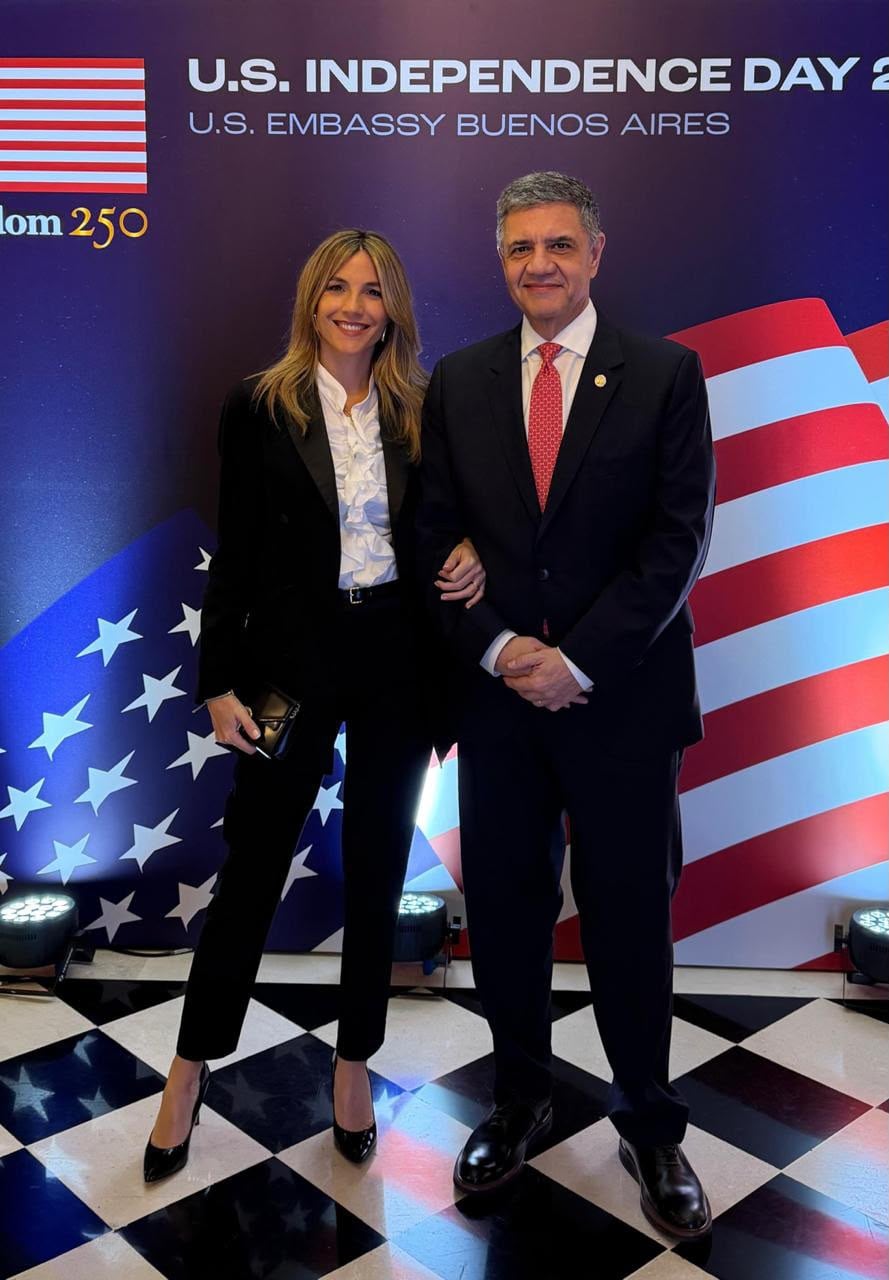 Jorge Macri y María Belén Ludueña