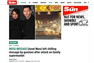 Las repercusiones en los medio del mundo tras el ataque al supermercado de la familia Rocuzzo en Rosario y las amenazas contra Messi