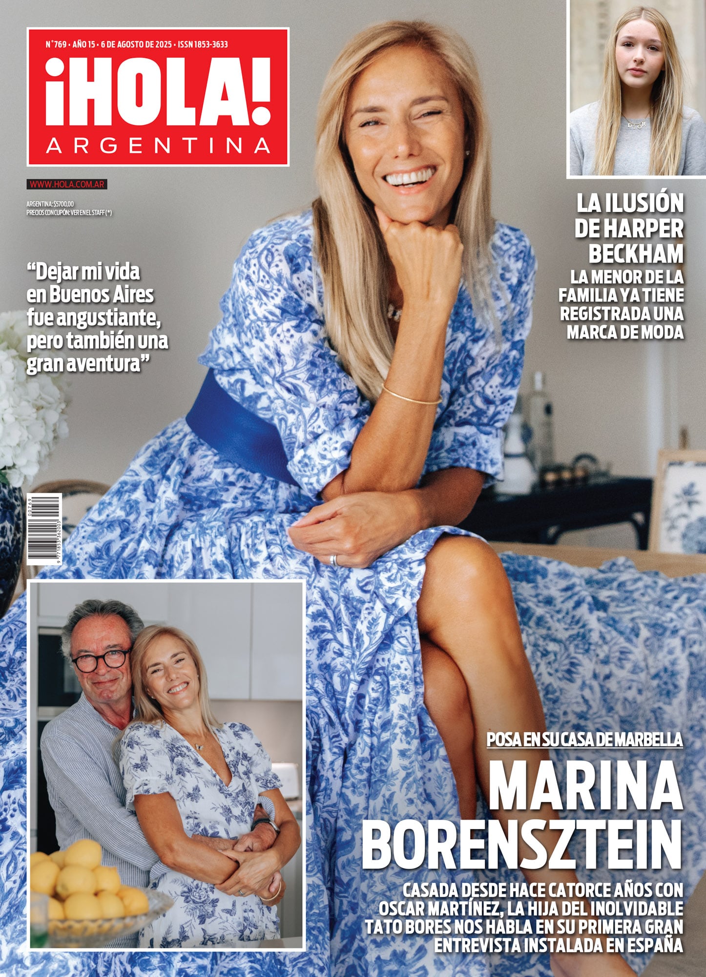 La tapa de la revista ¡HOLA! Argentina de esta semana