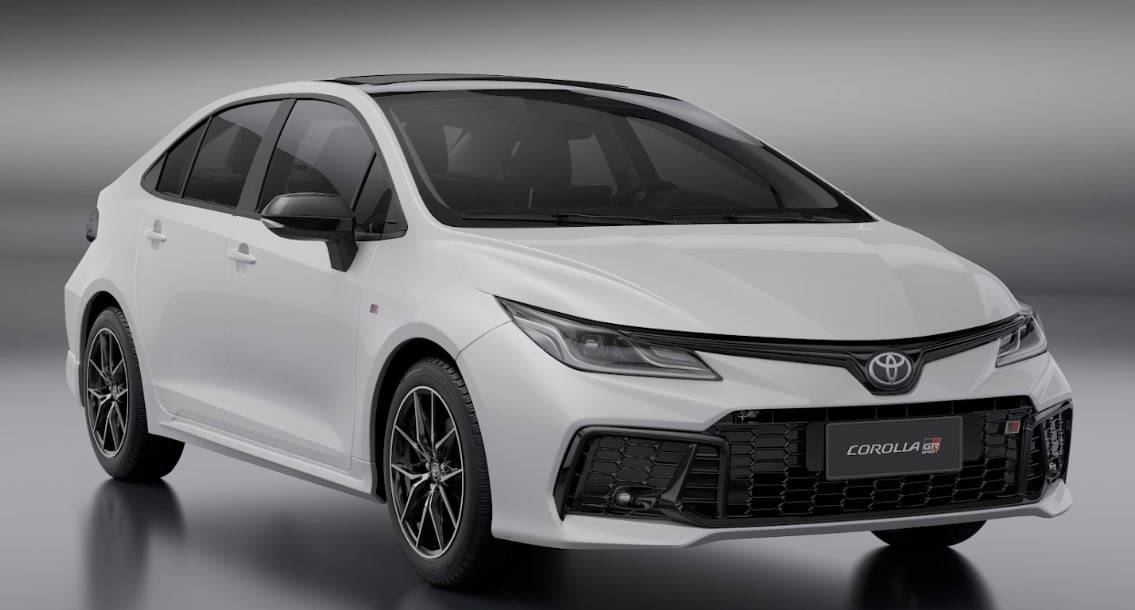 Exterior del nuevo Corolla GR-Sport, modelo fabricado en Brasil