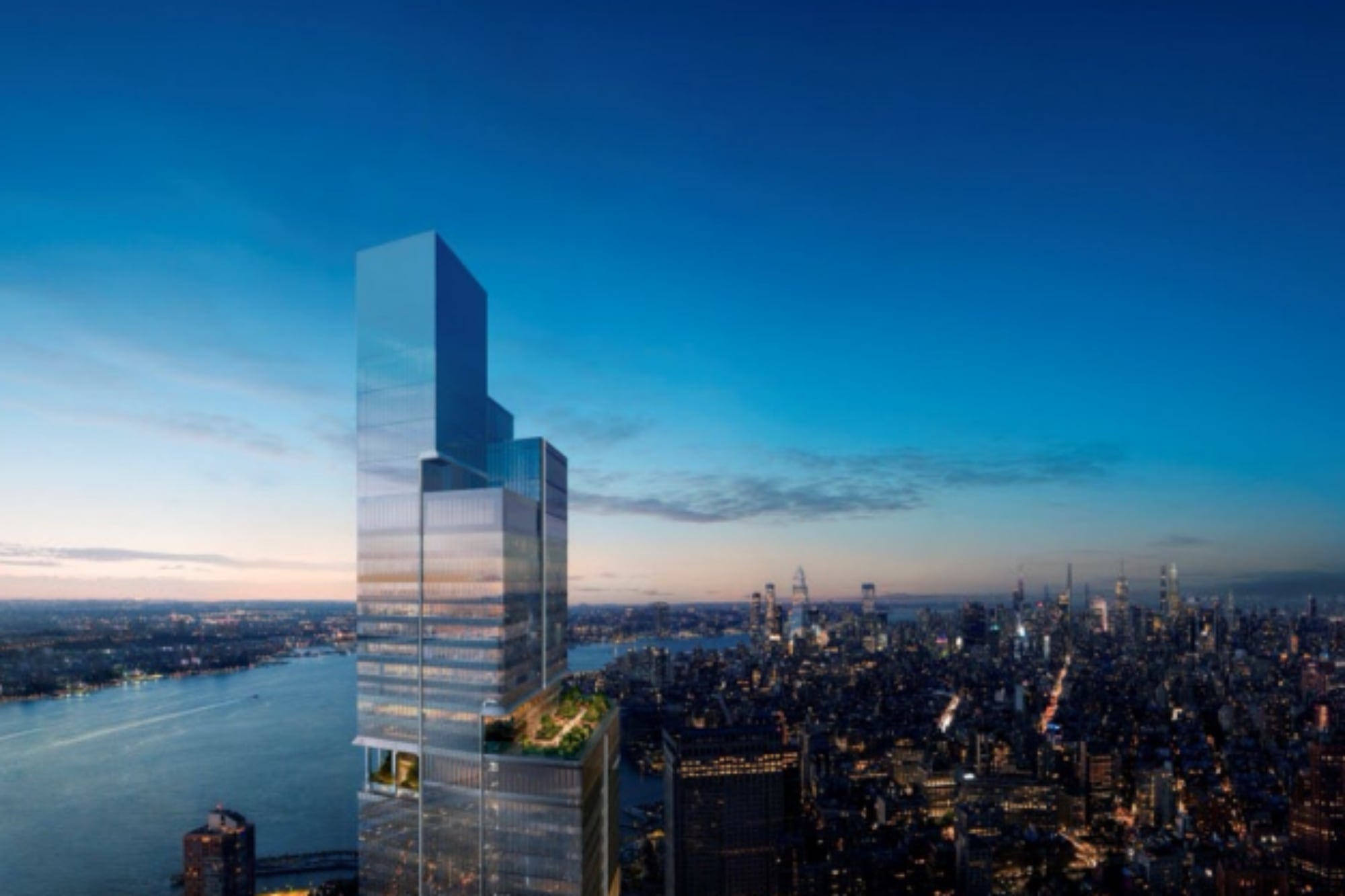 Así se vería finalizada la obra de la sede central de American Express en NYC