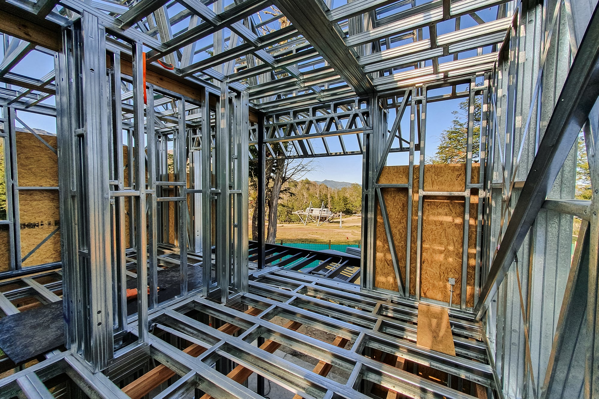 El Steel Framing es una técnica que evita usar agua y ciertos materiales a la hora de construir