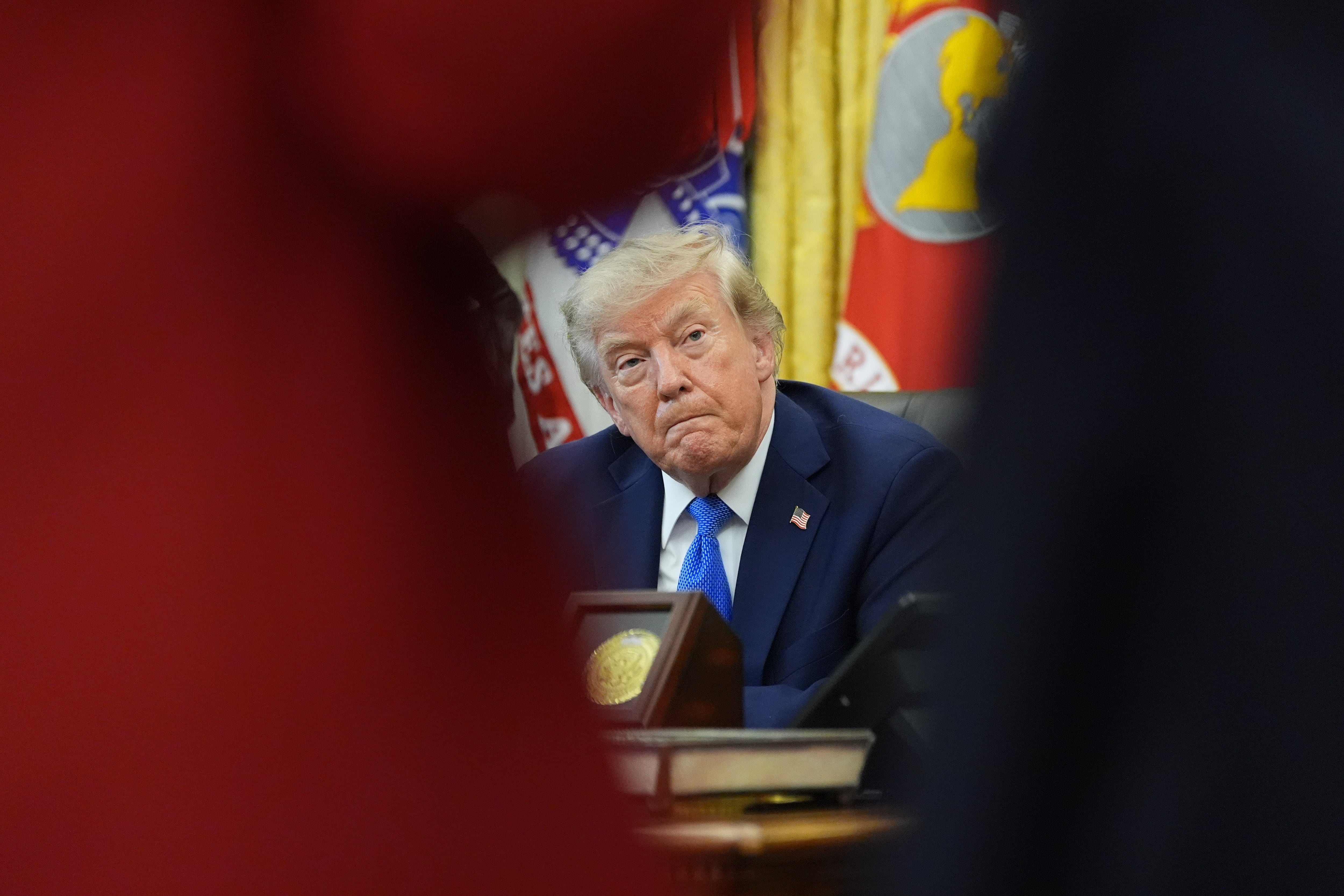 El presidente de Estados Unidos, Donald Trump, en el Salón Oval de la Casa Blanca, en Washington, el 6 de agosto de 2026.