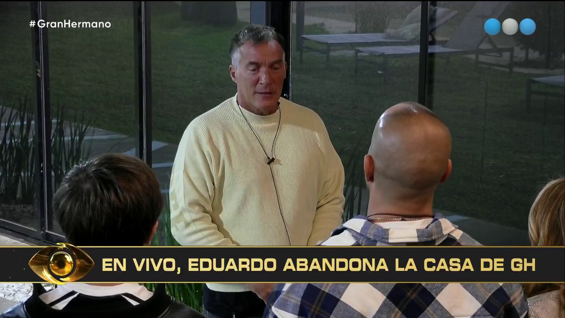 Con el 57,7% de los votos negativos, Eduardo tuvo que abandonar la casa más famosa del país (Captura: Telefe)