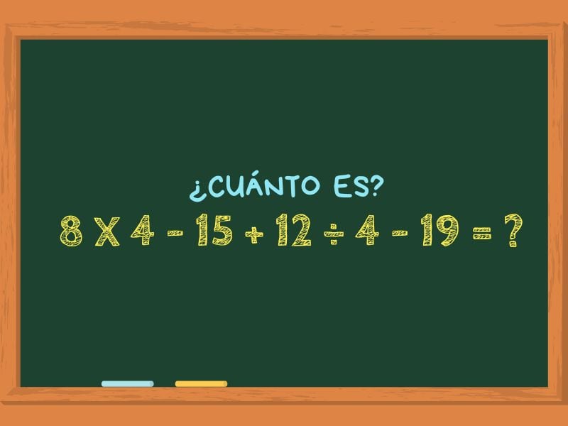 Si olvidamos el orden estricto de las operaciones, esto puede llevarnos a un error garrafal