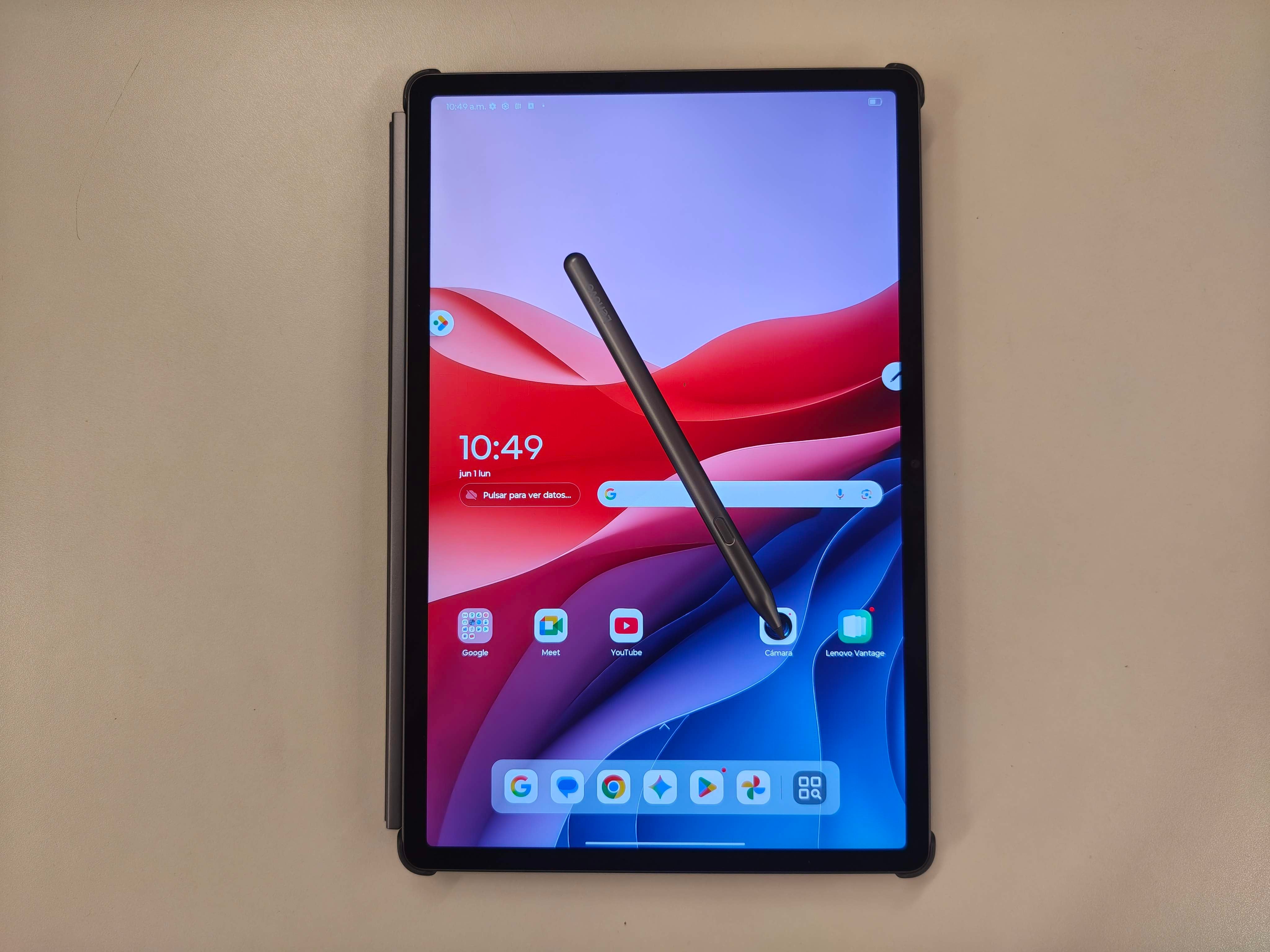 El lápiz de la Lenovo Idea Tab Pro permite tomar notas manuscritas y dibujar