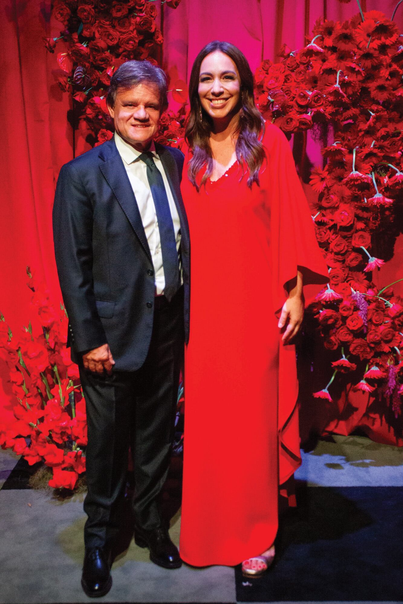 Enrique “Quique” Sacco y María Eugenia Vidal, con un outfit de Evangelina Bomparola. “Ella, que fue mi mentora y la quiero como amiga, fue de las primeras personas a quien le conté lo que me pasaba con Horacio”, contó Mili en una entrevista a ¡HOLA! Argentina.