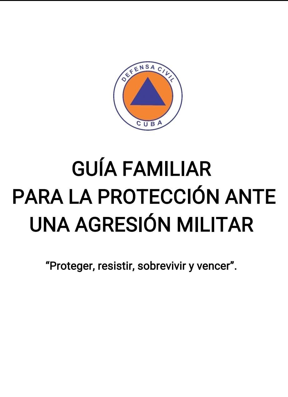 Defensa Civil Cuba publicó una guÃa de preparación para situaciones excepcionales