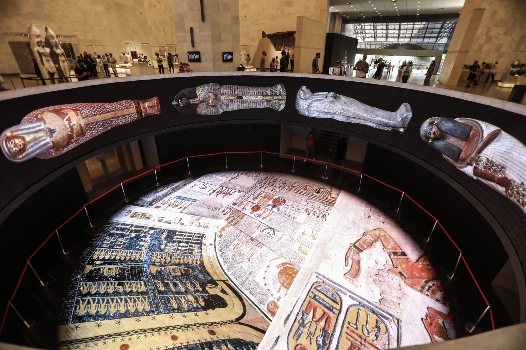 Una vista del Museo Nacional de la Civilización Egipcia de El Cairo