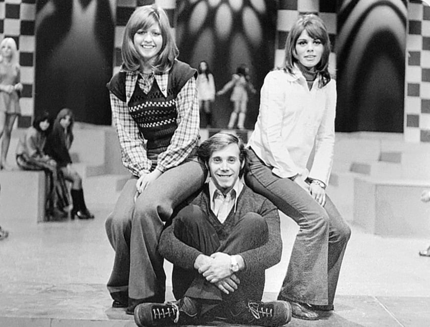 Leonardo Simons con Silvana Di Lorenzo y María Esther Lobero en Música en libertad, su primer éxito
